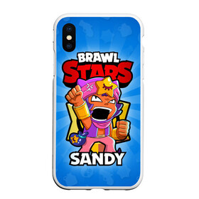 Чехол для iPhone XS Max матовый с принтом BRAWL STARS SANDY в Белгороде, Силикон | Область печати: задняя сторона чехла, без боковых панелей | brawl stars | brawl stars sandy | brawler | sandy | бравл старз | бравлер | сэнди