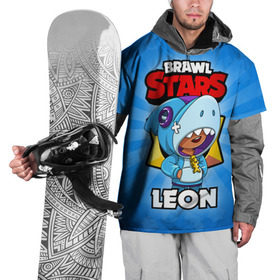Накидка на куртку 3D с принтом BRAWL STARS LEON в Белгороде, 100% полиэстер |  | brawl stars | brawl stars leon | brawler | leon | бравл старз | бравлер | леон