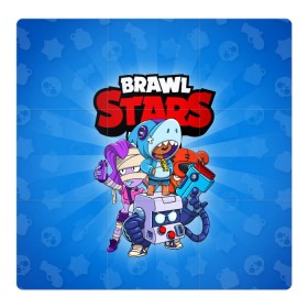 Магнитный плакат 3Х3 с принтом BRAWL STARS в Белгороде, Полимерный материал с магнитным слоем | 9 деталей размером 9*9 см | 8 bit | 8 бит | brawl stars | brawler | emz | leon | nita | бравл старз | бравлер | леон | нита | эмз