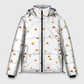 Мужская зимняя куртка 3D с принтом Эчпочмачно в Белгороде, верх — 100% полиэстер; подкладка — 100% полиэстер; утеплитель — 100% полиэстер | длина ниже бедра, свободный силуэт Оверсайз. Есть воротник-стойка, отстегивающийся капюшон и ветрозащитная планка. 

Боковые карманы с листочкой на кнопках и внутренний карман на молнии. | Тематика изображения на принте: казань | татар | татарин | татарка | татарстан | татары | чак чак | чакчак | эчпочмак | эчпочмачно