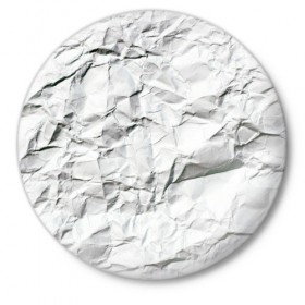 Значок с принтом Бумага в Белгороде,  металл | круглая форма, металлическая застежка в виде булавки | Тематика изображения на принте: минимализм | текстура бумаги