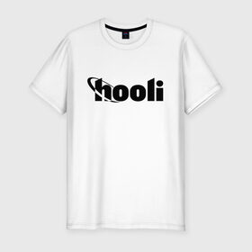 Мужская футболка премиум с принтом Силиконовая долина Hooli в Белгороде, 92% хлопок, 8% лайкра | приталенный силуэт, круглый вырез ворота, длина до линии бедра, короткий рукав | hbo | hooli | silicon valley | кремниевая долина | сериал | силиконовая долина