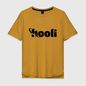 Мужская футболка хлопок Oversize с принтом Силиконовая долина Hooli в Белгороде, 100% хлопок | свободный крой, круглый ворот, “спинка” длиннее передней части | hbo | hooli | silicon valley | кремниевая долина | сериал | силиконовая долина