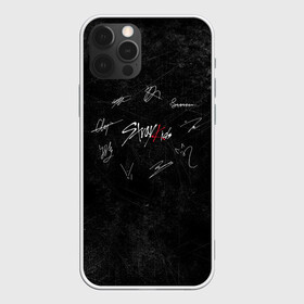 Чехол для iPhone 12 Pro с принтом Автографы Stray Kids в Белгороде, силикон | область печати: задняя сторона чехла, без боковых панелей | 3racha | i.n | jyp nation | k pop | kpop | skz | stray kids | к поп | кпоп | ли ноу | скз | страй кидс | стрэй кидс | сынмина | уджин | феликса | хана | хёнджина | чана | чанбина