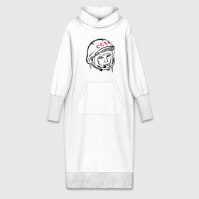 Платье удлиненное хлопок с принтом футболка ссср Гагарин в Белгороде,  |  | гагарин | космос | ракета | ссср