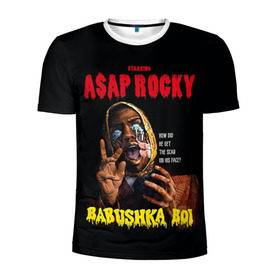 Мужская футболка 3D спортивная с принтом BABUSHKA BOI в Белгороде, 100% полиэстер с улучшенными характеристиками | приталенный силуэт, круглая горловина, широкие плечи, сужается к линии бедра | Тематика изображения на принте: aap | aap rocky | asap | asap rocky | babushka | babushka boi | babushka boy