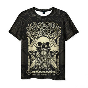 Мужская футболка 3D с принтом Amon Amarth в Белгороде, 100% полиэфир | прямой крой, круглый вырез горловины, длина до линии бедер | amon amarth | metal | викинг метал | группы | дэт метал | метал | музыка | рок
