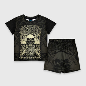 Детский костюм с шортами 3D с принтом Amon Amarth в Белгороде,  |  | amon amarth | metal | викинг метал | группы | дэт метал | метал | музыка | рок