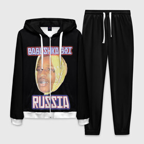 Мужской костюм 3D с принтом ASAP Rocky x SVMOSCOW Babushka в Белгороде, 100% полиэстер | Манжеты и пояс оформлены тканевой резинкой, двухслойный капюшон со шнурком для регулировки, карманы спереди | asap | babushka boi | rocky | svmoscow