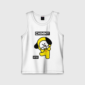 Детская майка хлопок с принтом CHIMMY BT21 в Белгороде,  |  | bt21 | bts | chimmy | cooky | koya | love yourself. | mang | rj | shooky | tata | бт21 | бтс