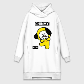 Платье-худи хлопок с принтом CHIMMY BT21 в Белгороде,  |  | bt21 | bts | chimmy | cooky | koya | love yourself. | mang | rj | shooky | tata | бт21 | бтс