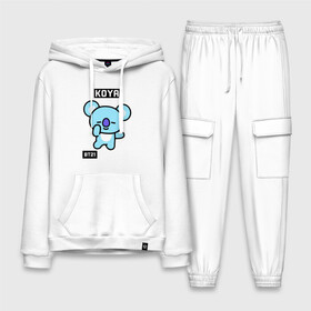 Мужской костюм хлопок с толстовкой с принтом KOYA BT21 в Белгороде,  |  | bt21 | bts | chimmy | cooky | koya | love yourself. | mang | rj | shooky | tata | бт21 | бтс