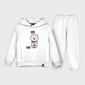 Детский костюм хлопок Oversize с принтом RJ BT21 в Белгороде,  |  | bt21 | bts | chimmy | cooky | koya | love yourself. | mang | rj | shooky | tata | бт21 | бтс