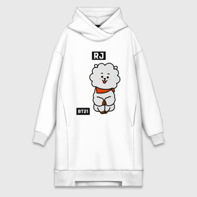 Платье-худи хлопок с принтом RJ BT21 в Белгороде,  |  | bt21 | bts | chimmy | cooky | koya | love yourself. | mang | rj | shooky | tata | бт21 | бтс