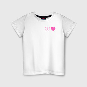 Детская футболка хлопок с принтом Yungblud heart в Белгороде, 100% хлопок | круглый вырез горловины, полуприлегающий силуэт, длина до линии бедер | Тематика изображения на принте: 