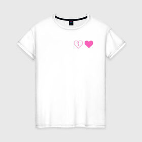 Женская футболка хлопок с принтом Yungblud heart в Белгороде, 100% хлопок | прямой крой, круглый вырез горловины, длина до линии бедер, слегка спущенное плечо | Тематика изображения на принте: 