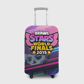 Чехол для чемодана 3D с принтом Brawl Stars World Finals 2019 в Белгороде, 86% полиэфир, 14% спандекс | двустороннее нанесение принта, прорези для ручек и колес | brawl | bs | clash line | fails | funny | leon | moments | stars | supercell | tick | бой | босс | бравл | броубол | бс | драка | звезд | осада | поззи | сейф | старс | цель