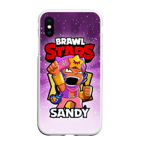 Чехол для iPhone XS Max матовый с принтом BRAWL STARS SANDY в Белгороде, Силикон | Область печати: задняя сторона чехла, без боковых панелей | brawl stars | brawl stars sandy | brawler | sandy | бравл старз | бравлер | сэнди