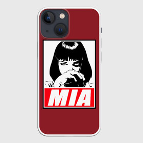 Чехол для iPhone 13 mini с принтом MIA в Белгороде,  |  | pulp | pulp fiction | quentin tarantino | tarantino | квентин тарантино | кино | криминальное чтиво | тарантино | тарентино | торентино | торрентино | фильм | чтиво