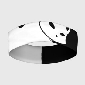 Повязка на голову 3D с принтом ДВА КОТА КУВЫРКАЮТСЯ. в Белгороде,  |  | black white | два кота кувыркаются | животные | котики | коты | черно белое
