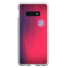 Чехол для Samsung S10E с принтом FC Bayern Munchen (Bavaria) в Белгороде, Силикон | Область печати: задняя сторона чехла, без боковых панелей | fc bayern munchen | бавария | геометрия | спорт | текстура | футбол