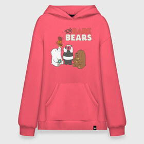 Худи SuperOversize хлопок с принтом baby Bears в Белгороде, 70% хлопок, 30% полиэстер, мягкий начес внутри | карман-кенгуру, эластичная резинка на манжетах и по нижней кромке, двухслойный капюшон
 | baby bears | bare bears | dsgngerzen | grizz | isebear | panpan | vdgerir