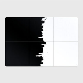 Магнитный плакат 3Х2 с принтом Черным по белому в Белгороде, Полимерный материал с магнитным слоем | 6 деталей размером 9*9 см | black | white | белый | инь | чб | черный | янь