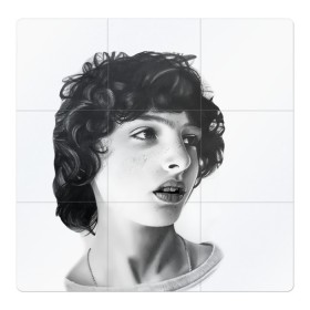 Магнитный плакат 3Х3 с принтом finn wolfhard в Белгороде, Полимерный материал с магнитным слоем | 9 деталей размером 9*9 см | finn wolfhard | очень странные дела | финн вулфард