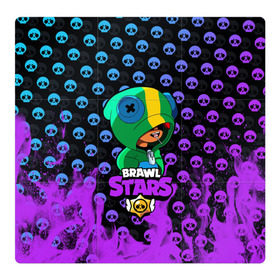 Магнитный плакат 3Х3 с принтом Brawl Stars LEON в Белгороде, Полимерный материал с магнитным слоем | 9 деталей размером 9*9 см | brawl | brawl stars | crow | leon | stars | бравл | бравл старс | браво старс | игра | компьютерная | кров | леон | онлайн | старс