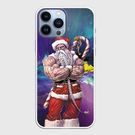 Чехол для iPhone 13 Pro Max с принтом Крутой дед в Белгороде,  |  | beard | brawn | caftan | cap | element | moustache | new year | santa claus | борода | дед мороз | кафтан | мускулы | новый год | санта клаус | стихия | усы | шапка