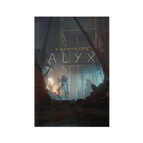 Обложка для паспорта матовая кожа с принтом HALF-LIFE: ALYX в Белгороде, натуральная матовая кожа | размер 19,3 х 13,7 см; прозрачные пластиковые крепления | alex | alyx | freeman | g man | gman | gordon | half | half life | halflife | life | valve | алекс | аликс | вальв | вэльв | гордон | джи | лайф | мен | фримен | халф | халф лайф | халфлайф