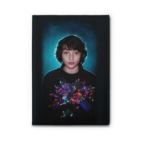 Обложка для автодокументов с принтом  finn wolfhard в Белгороде, натуральная кожа |  размер 19,9*13 см; внутри 4 больших “конверта” для документов и один маленький отдел — туда идеально встанут права | finn wolfhard | очень странные дела | финн вулфард