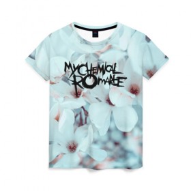 Женская футболка 3D с принтом My Chemical Romance в Белгороде, 100% полиэфир ( синтетическое хлопкоподобное полотно) | прямой крой, круглый вырез горловины, длина до линии бедер | black parade | killjoy | mcr | my chemical romance | килджой