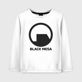 Детский лонгслив хлопок с принтом Black Mesa в Белгороде, 100% хлопок | круглый вырез горловины, полуприлегающий силуэт, длина до линии бедер | alyx | black mesa | half life | half life 2 | халф лайф