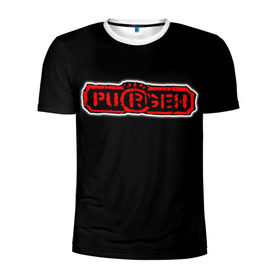 Мужская футболка 3D спортивная с принтом Purgen в Белгороде, 100% полиэстер с улучшенными характеристиками | приталенный силуэт, круглая горловина, широкие плечи, сужается к линии бедра | moscow punks | punks | punks not dead | purgen | московские панки | панки | пурген