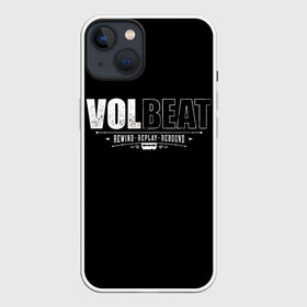 Чехол для iPhone 13 с принтом Volbeat в Белгороде,  |  | groove metal | hardcore | psychobilly | rebound | replay | rewind | volbeat | волбит
