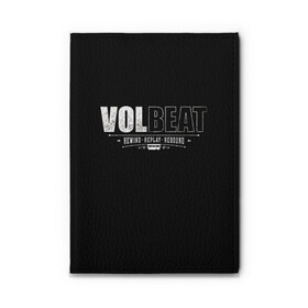 Обложка для автодокументов с принтом Volbeat в Белгороде, натуральная кожа |  размер 19,9*13 см; внутри 4 больших “конверта” для документов и один маленький отдел — туда идеально встанут права | groove metal | hardcore | psychobilly | rebound | replay | rewind | volbeat | волбит