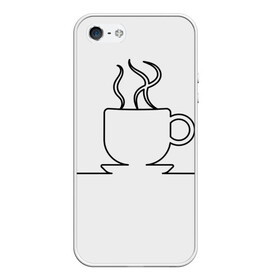 Чехол для iPhone 5/5S матовый с принтом Чашечку кофе? в Белгороде, Силикон | Область печати: задняя сторона чехла, без боковых панелей | Тематика изображения на принте: бариста | бармен | вкус | кардиограмма | кофе | кофеман | напиток | подача | профессия | хобби | чашка