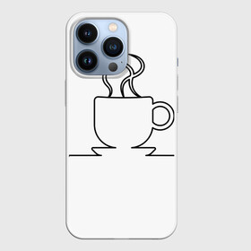 Чехол для iPhone 13 Pro с принтом Чашечку кофе в Белгороде,  |  | Тематика изображения на принте: бариста | бармен | вкус | кардиограмма | кофе | кофеман | напиток | подача | профессия | хобби | чашка