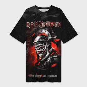Платье-футболка 3D с принтом Iron Maiden в Белгороде,  |  | heavy metal | iron maiden | metal | айрон мейден | группы | метал | музыка | рок | хеви метал