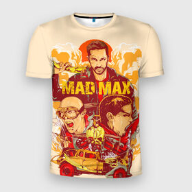 Мужская футболка 3D спортивная с принтом Безумный Макс в Белгороде, 100% полиэстер с улучшенными характеристиками | приталенный силуэт, круглая горловина, широкие плечи, сужается к линии бедра | Тематика изображения на принте: mad max. боевик | байкер | бандит | постапокалипсис | пустыня