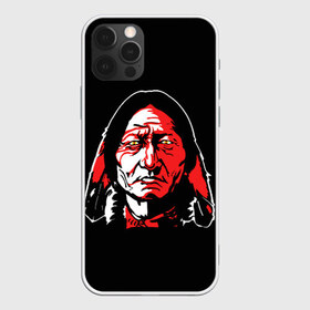 Чехол для iPhone 12 Pro Max с принтом Cherokee в Белгороде, Силикон |  | Тематика изображения на принте: cherokee | indian | indians face | индеец | лицо индейца