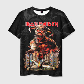 Мужская футболка 3D с принтом Iron Maiden в Белгороде, 100% полиэфир | прямой крой, круглый вырез горловины, длина до линии бедер | Тематика изображения на принте: heavy metal | iron maiden | metal | айрон мейден | группы | метал | музыка | рок | хеви метал