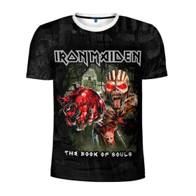 Мужская футболка 3D спортивная с принтом Iron Maiden в Белгороде, 100% полиэстер с улучшенными характеристиками | приталенный силуэт, круглая горловина, широкие плечи, сужается к линии бедра | Тематика изображения на принте: heavy metal | iron maiden | metal | айрон мейден | группы | метал | музыка | рок | хеви метал
