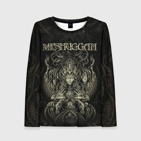 Женский лонгслив 3D с принтом Meshuggah в Белгороде, 100% полиэстер | длинные рукава, круглый вырез горловины, полуприлегающий силуэт | djent | jens kidman | meshuggah | metal | грув метал | группы | метал | мешуга | музыка | рок