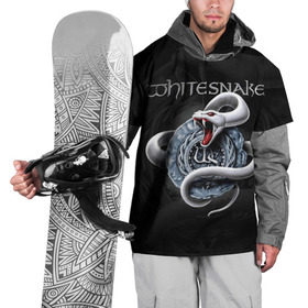 Накидка на куртку 3D с принтом Whitesnake в Белгороде, 100% полиэстер |  | whitesnake | группы | метал | рок | хард рок | хеви метал