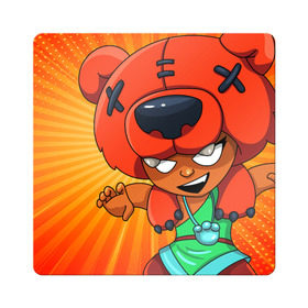 Магнит виниловый Квадрат с принтом BRAWL STARS NITA в Белгороде, полимерный материал с магнитным слоем | размер 9*9 см, закругленные углы | brawl stars | brawl stars nita | brawler | nita | бравл старз | бравлер | нита