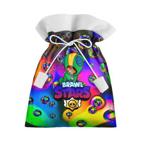 Подарочный 3D мешок с принтом Brawl Stars LEON bubble в Белгороде, 100% полиэстер | Размер: 29*39 см | Тематика изображения на принте: 2020 | android | brawl stars | crow | games | leon | mobile game | stars | бравл старс | ворон | игры | леон | мобильные игры