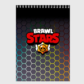 Скетчбук с принтом Brawl Stars Hexagon в Белгороде, 100% бумага
 | 48 листов, плотность листов — 100 г/м2, плотность картонной обложки — 250 г/м2. Листы скреплены сверху удобной пружинной спиралью | Тематика изображения на принте: brawl | brawl st | brawl stars | colt | game | hexagon | logo | mobo | pattern | poco | shelly | stars | бравл | игра | игры | кольт | лого | мобильные игры | патерн | паттерн | поко | соты | старс | шелли