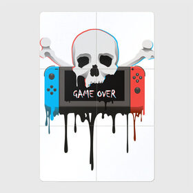 Магнитный плакат 2Х3 с принтом Game Over в Белгороде, Полимерный материал с магнитным слоем | 6 деталей размером 9*9 см | console | game | game over | nintendo | skull | switch | глюк | игра | консоль | кости | нинтендо | свитч | череп